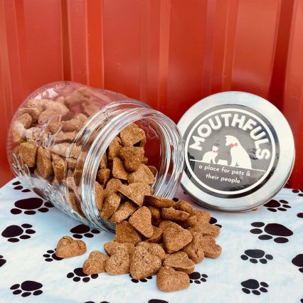 Grain Free Peanut Butter Mini Hearts Dog Treats